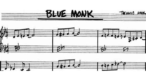  “Blue Monk” -  자유롭게 펼쳐지는 리듬과 매혹적인 블루스 선율의 조화